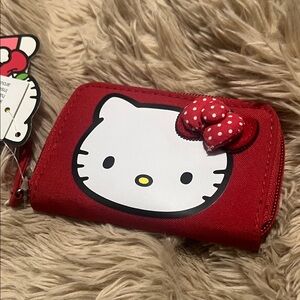 Small Hello Kitty Red Wallet with Bow